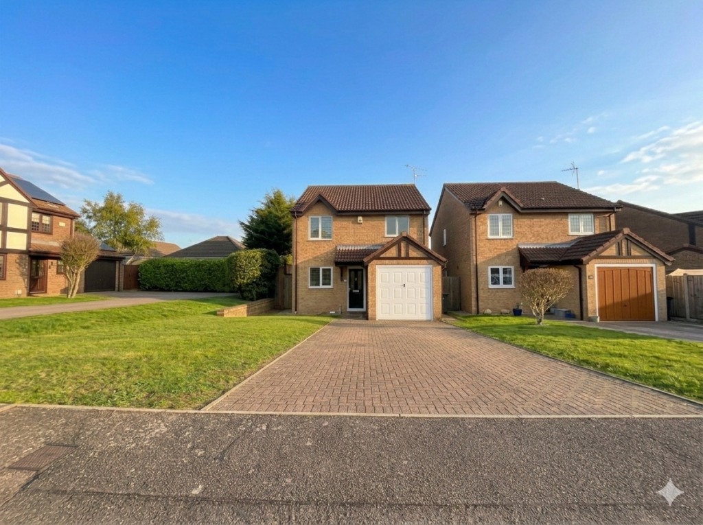 3-bed detached on Skelton Close, Luton, Bedfordshire, LU3 4HF, £425,000