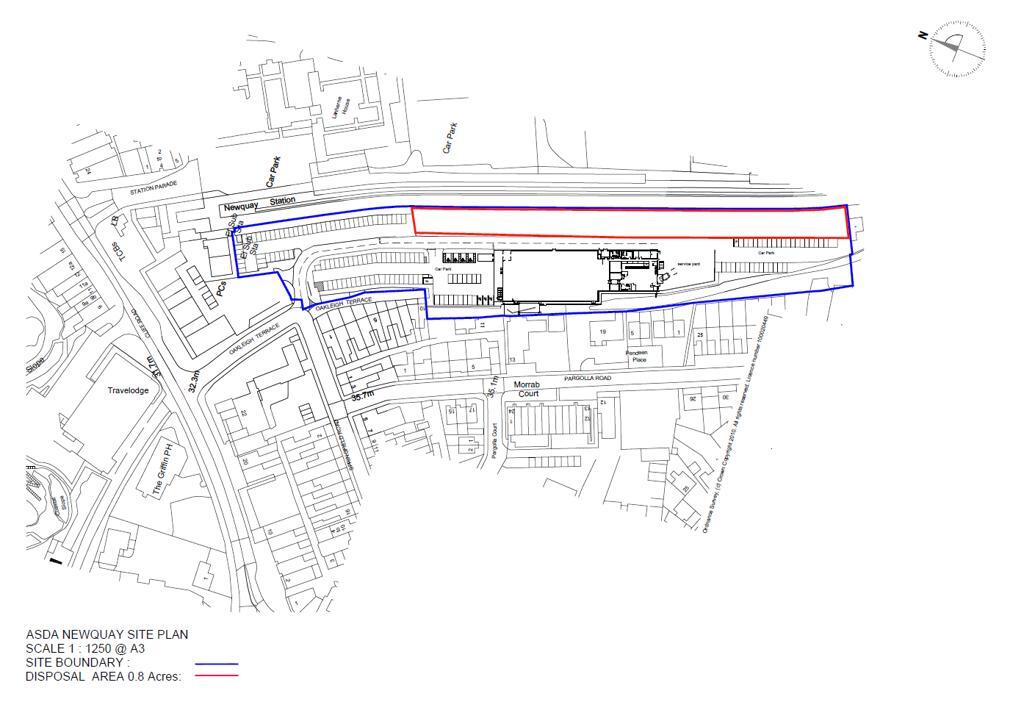 Main image of property: Land At ASDA Newquay, Oakleigh Terrace, Newquay, Cornwall, TR7 1RN