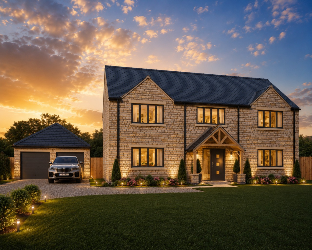 4-bed detached on Plot 9, Lancaster Meadows, South Heath Lane, Fulbeck, Grantham, Lincolnshire, NG32 3HX, £800,000