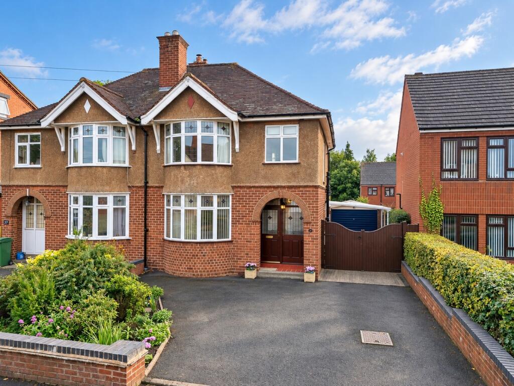 3-bed semi-detached on Wrockwardine Road, Wellington, Telford, Shropshire, TF1 3DA, £300,000