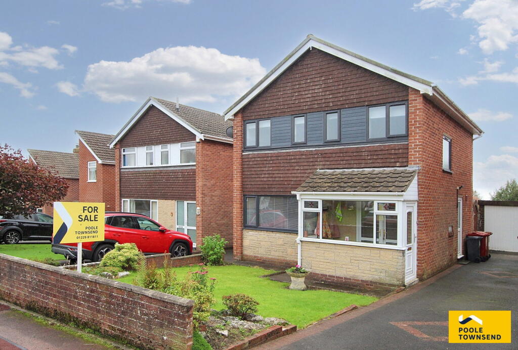 3-bed detached on Braunton Drive, Barrow-in-furness, LA14 4JE, £325,000