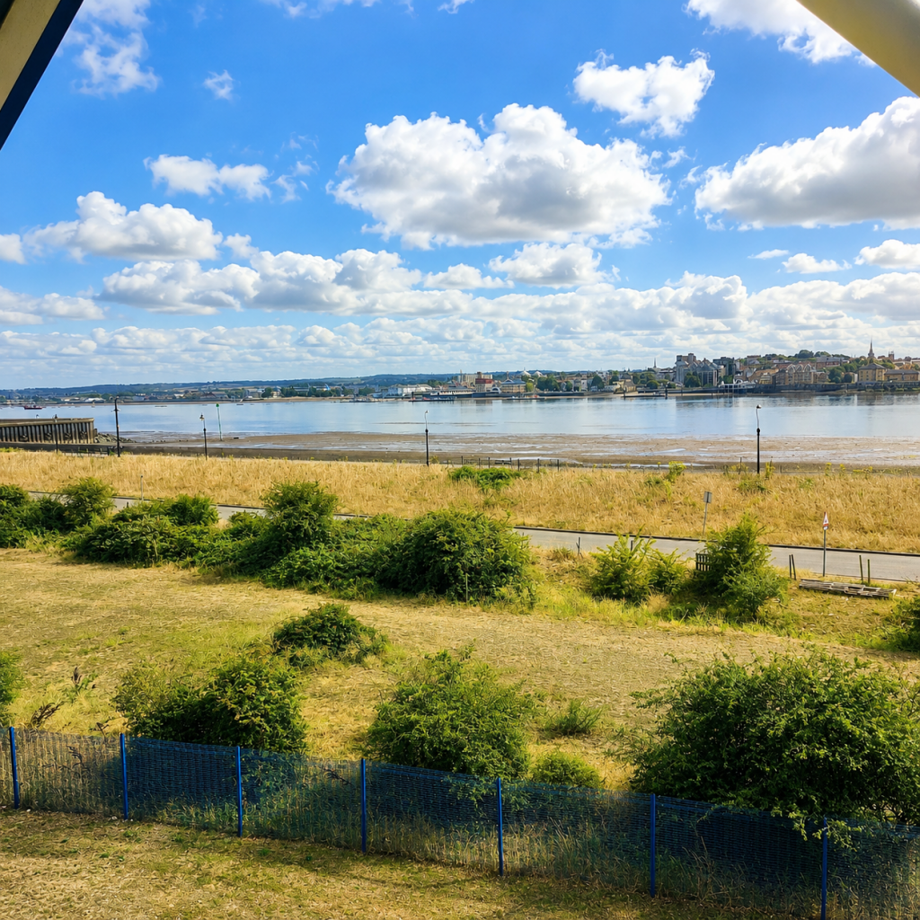 View from river side offices