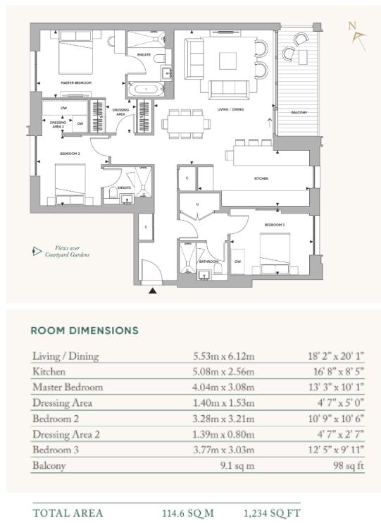 3 bedroom flat for rent