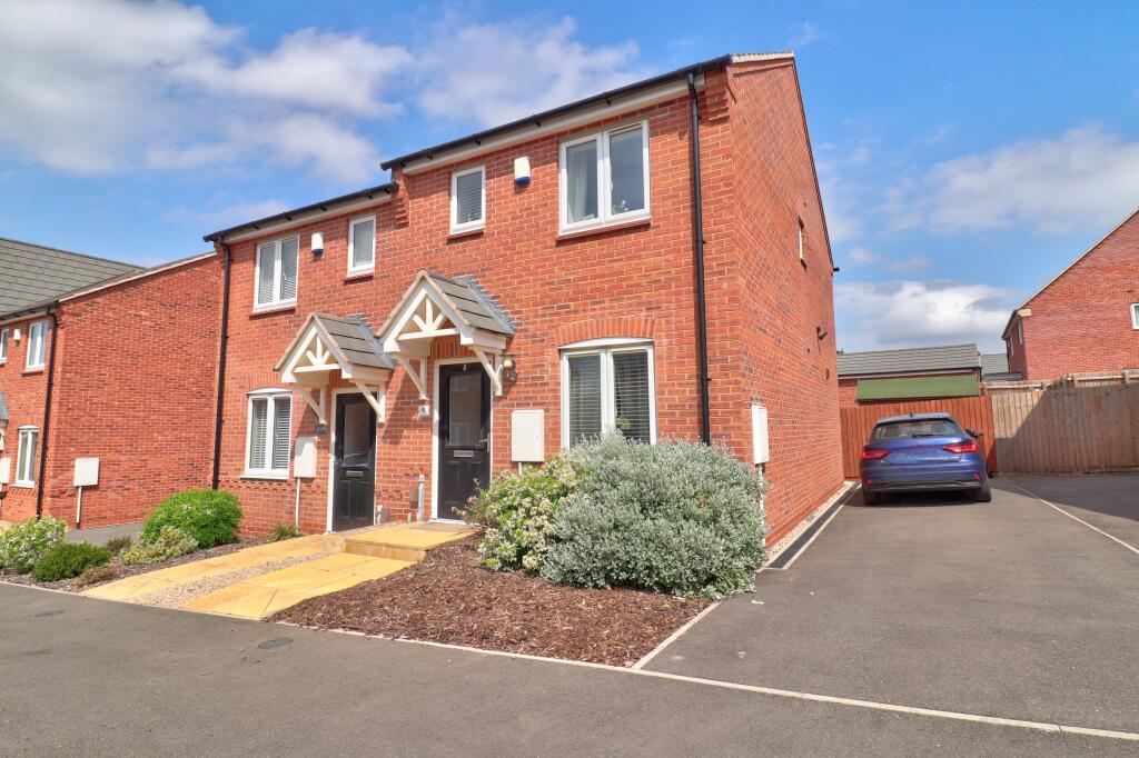 2-bed semi-detached on Strawflower Road, Shepshed, Loughborough, LE12, £230,000