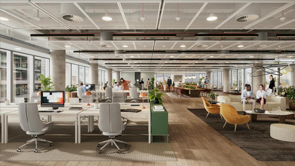 3rd floor - example fit-out CGI