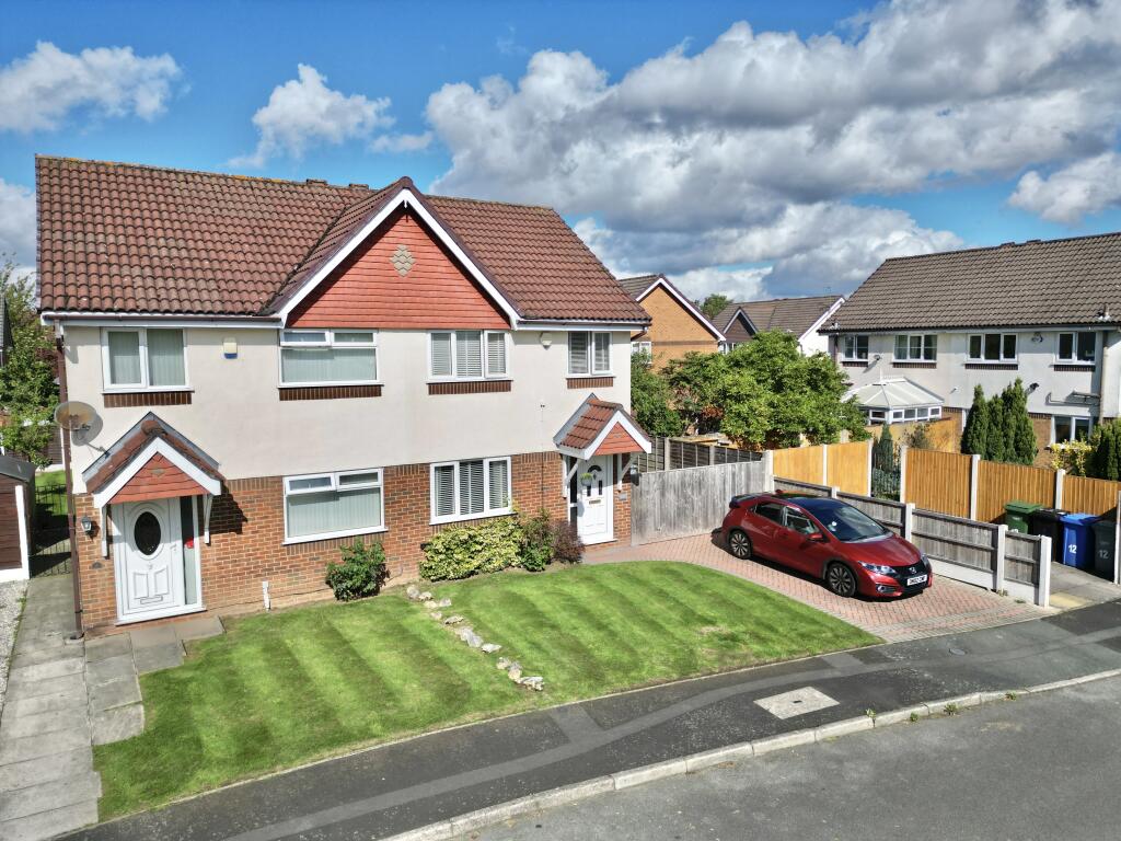 3-bed semi-detached on Allgreave Close, Sale, Trafford, £375,000