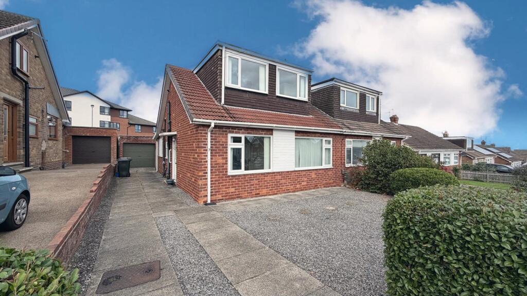2-bed semi-detached on Waveney Grove, Skelton-in-cleveland, Redcar And Cleveland, £155,000