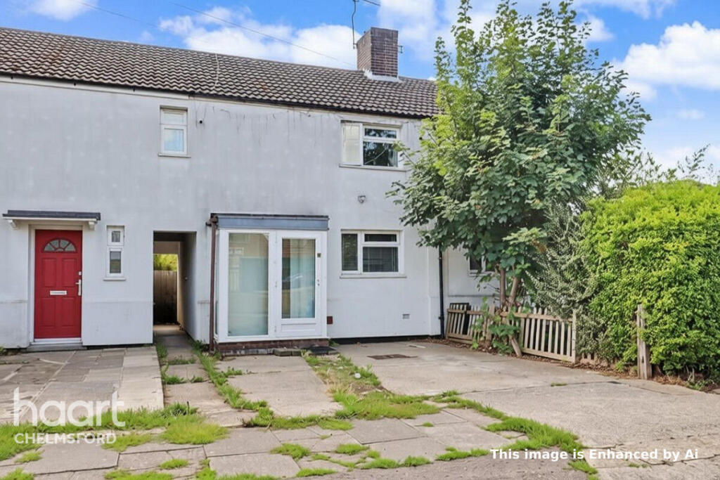 2-bed terraced on The Green, Chelmsford, £300,000