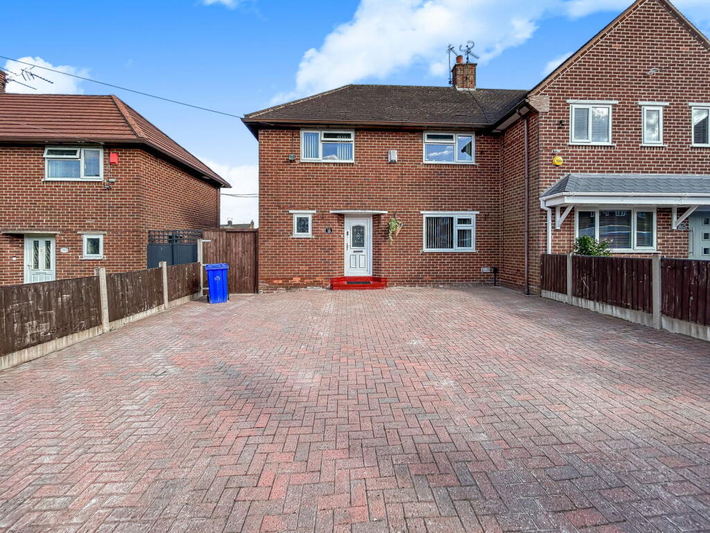 3-bed semi-detached on The Moat, Weston Coyney, Stoke-on-Trent, £215,000