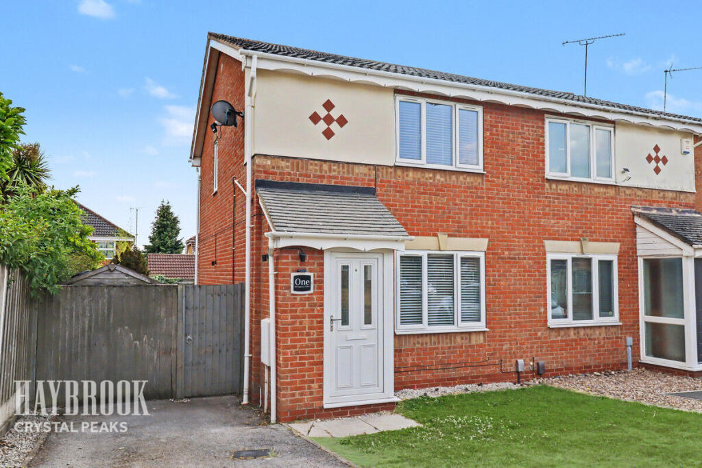 2-bed semi-detached on Old Quarry Close, Barlborough, £170,000