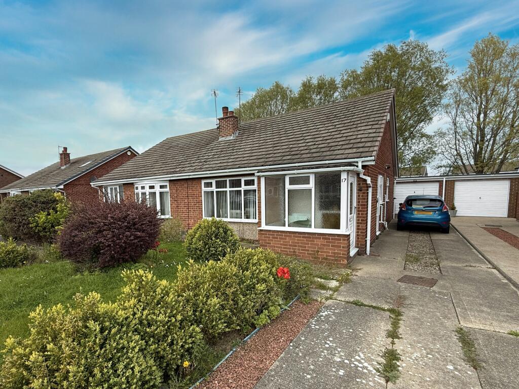 2-bed semi-detached on Draycott Close, Redcar, North Yorkshire, £160,000