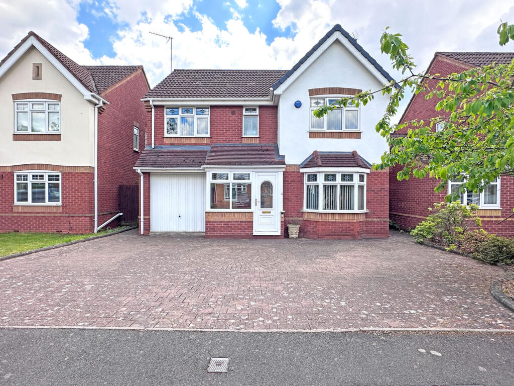 4-bed detached on Grayling Close, Wednesbury, £340,000