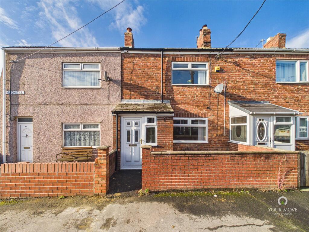 2-bed terraced on Hylton Terrace, Pelton, Chester Le Street, Durham, DH2, £90,000