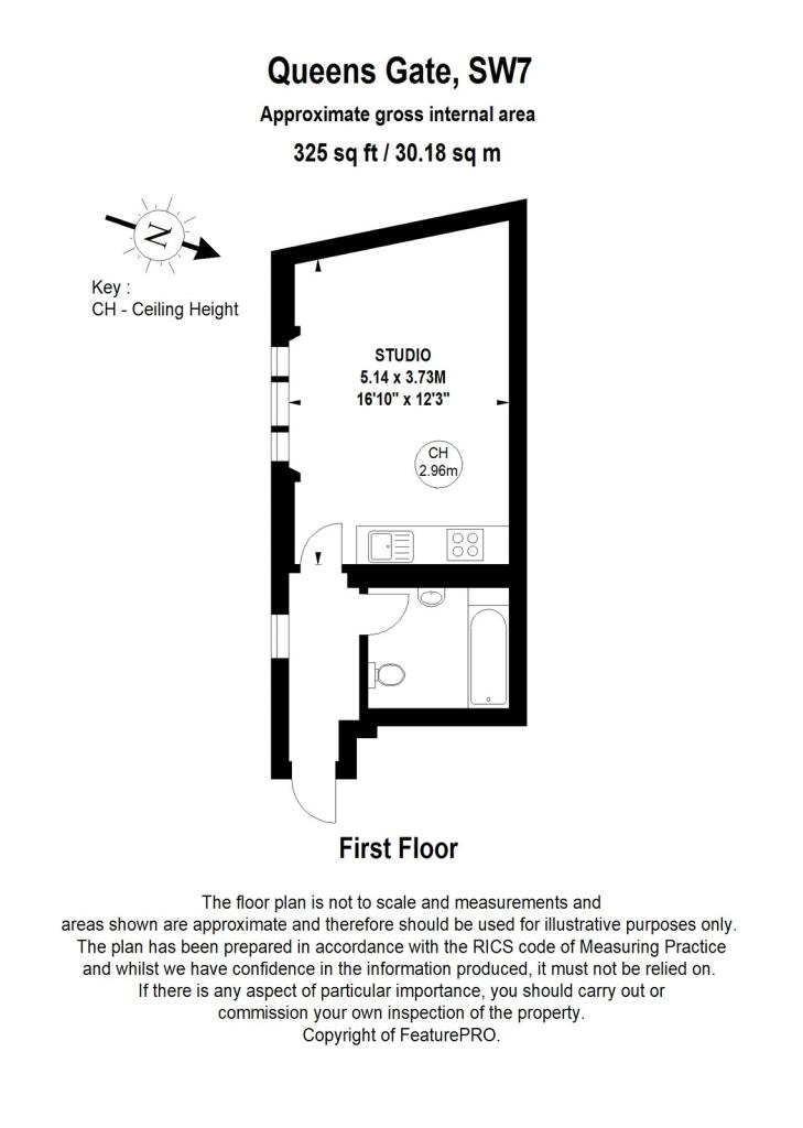 Studio flat for rent