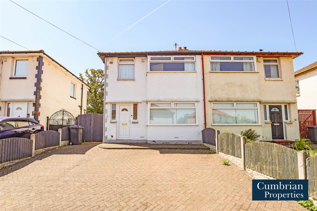 3-bed semi-detached on Orton Road, Yewdale, Carlisle, £160,000