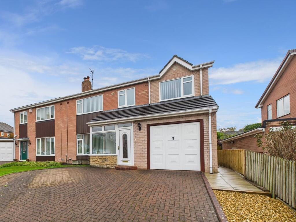 4-bed semi-detached on Causey Drive, Stanley, DH9, £265,000