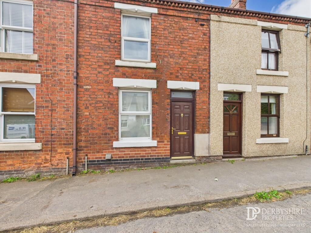 2-bed terraced on Main Street, Horsley Woodhouse, Ilkeston, DE7, £160,000