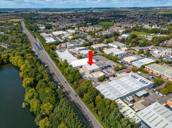 Unit 6 Witan Park Aerial with Arrow.JPG