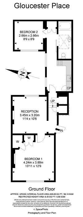 2 bedroom ground floor flat for rent