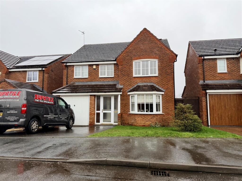 4-bed detached on Coombe Drive, Stockingford, £335,000