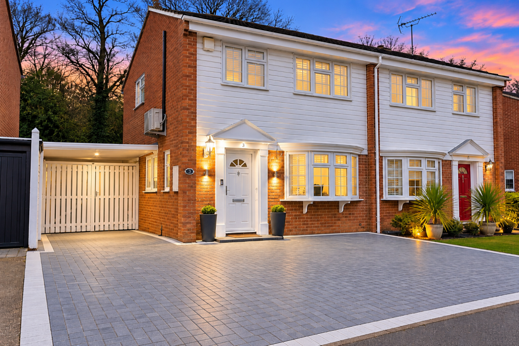 3-bed semi-detached on Gloucester Gardens, Bagshot, £450,000