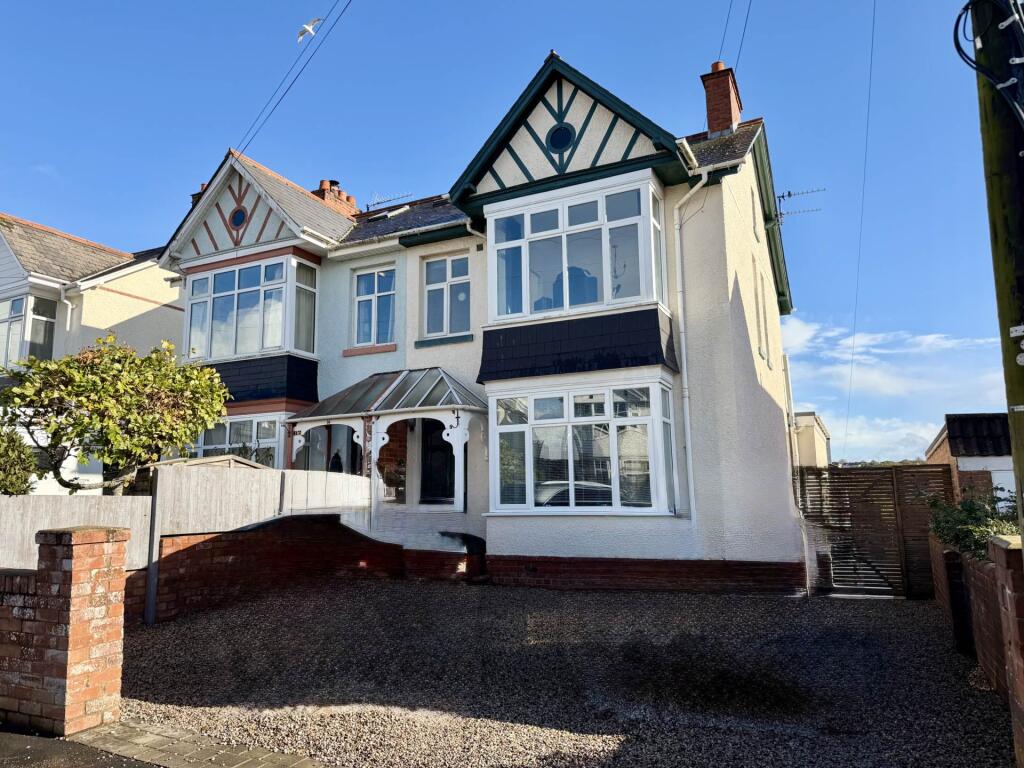 3-bed semi-detached on Belle Vue Road, Exmouth, £595,000
