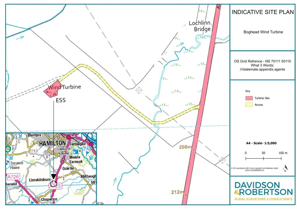 Boghead Wind Turbine, Boghead, Strathaven Road, Limekilnburn, Hamilton, ML3 - View 5