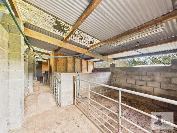 Inside agricultural outbuilding