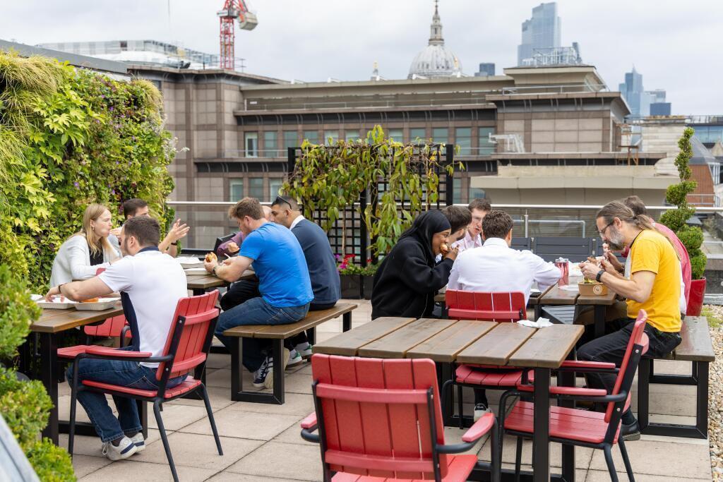 Rooftop with Living Flower Wall