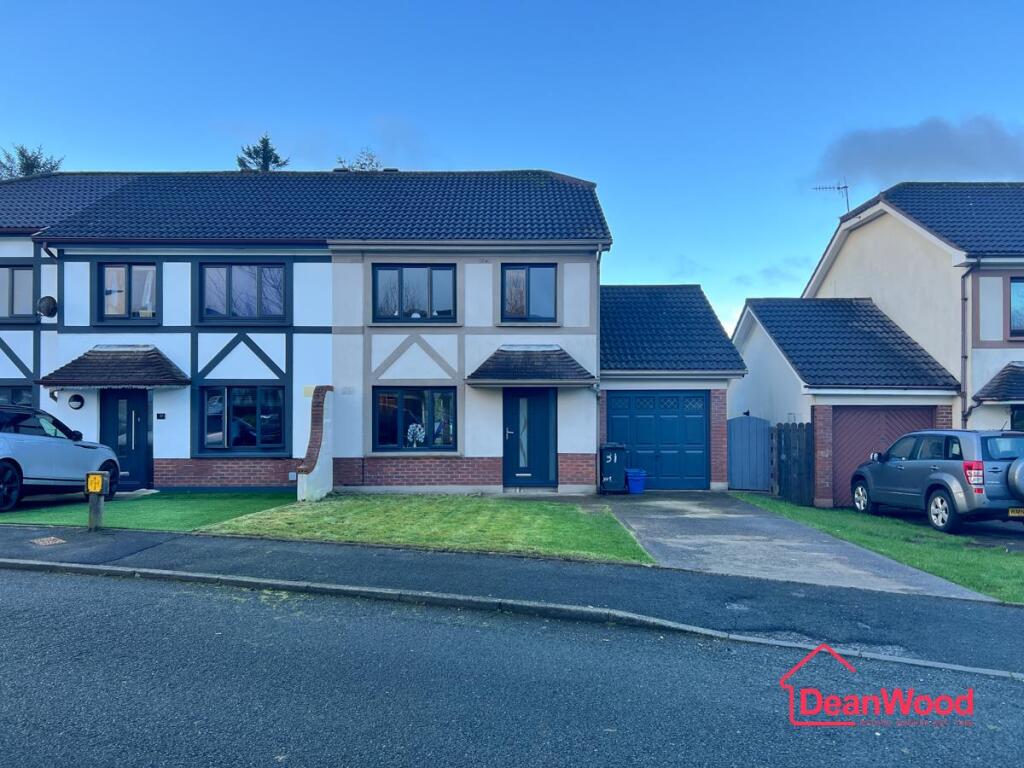 3-bed semi-detached on 31 Farmhill Meadows, Douglas, Isle Of Man, £395,000