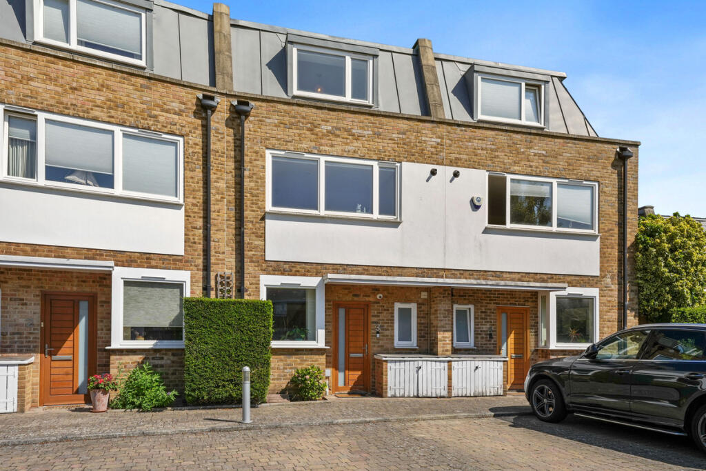 3-bed terraced on Weldin Mews, London, SW18, £875,000