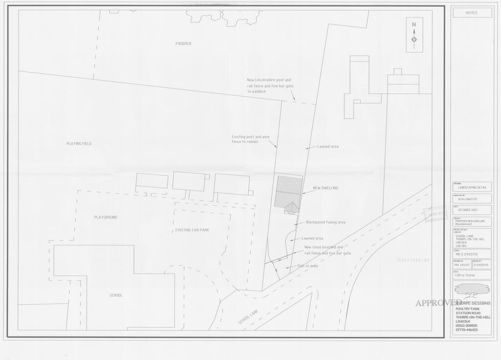 3.34 acre Building Plot, Off School Lane, Thorpe on the Hill, LN6 9BN - More