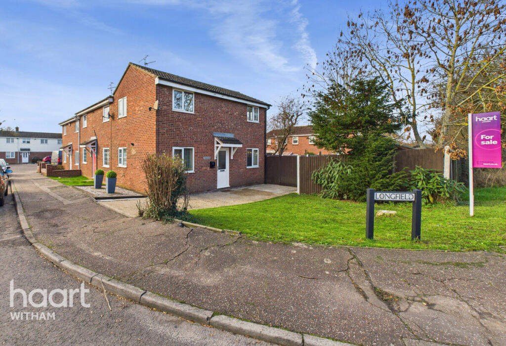 3-bed terraced on Longfield, Witham, £270,000