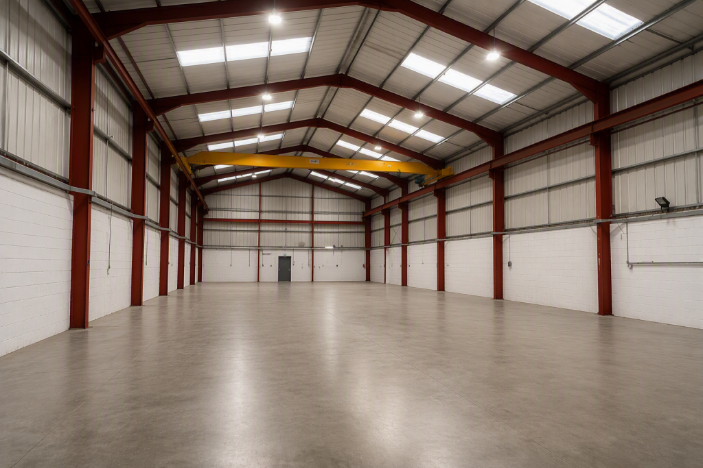 CGI Image of empty warehouse