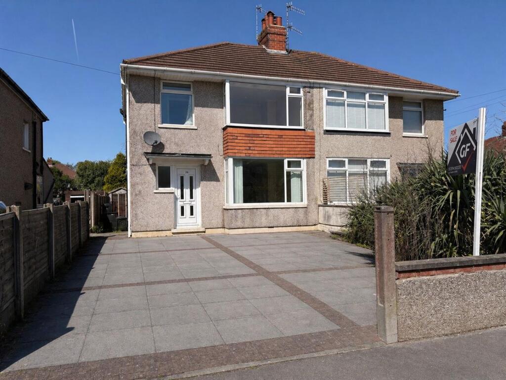 3-bed semi-detached on Walton Avenue, Bare, Morecambe, £190,000