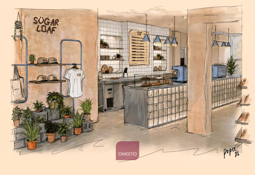 Artist impression of GF cafe