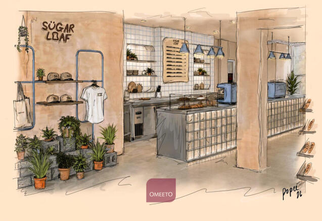 Artist impression of GF cafe