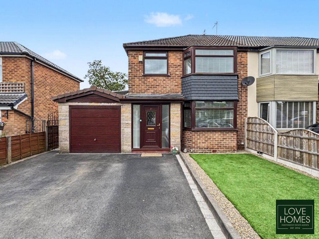 Main image of property: Brookside Crescent, Greenmount | Three bedrooms | Extending open plan dining, kitchen and living room | Golf club views