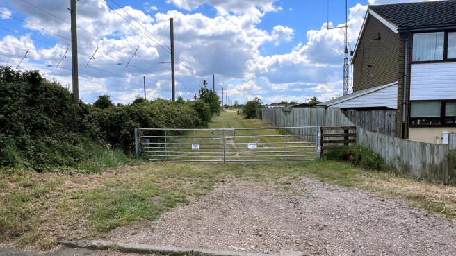 Double-gated entrance on East Road.