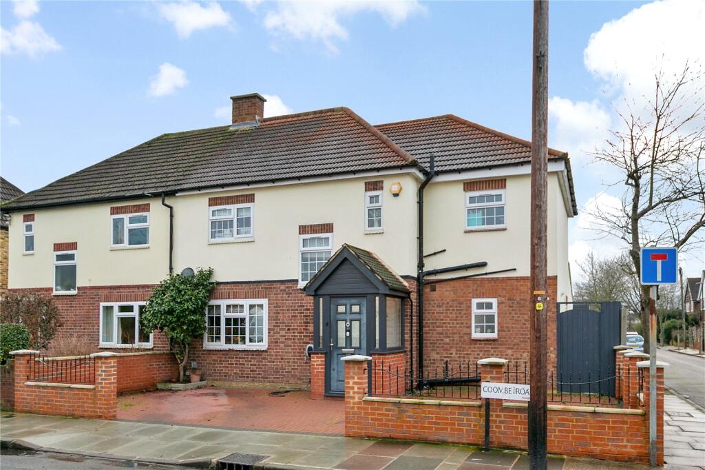 4-bed semi-detached on Coombe Road, Hampton, £995,000