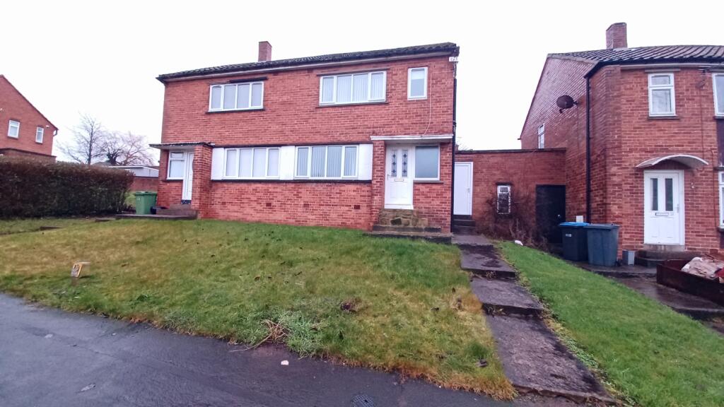 3-bed semi-detached on Cuthbert Road, West Cornforth, Ferryhill, County Durham, DL17, £77,500