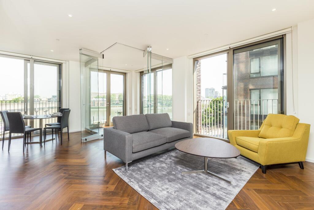 2-bed flat on Capital Building, Embassy Gardens, London, SW11, £1,175,000