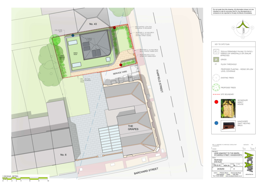 Land adjacent to The Grapes, 39 Fairfield Street, London SW18 1DX - More