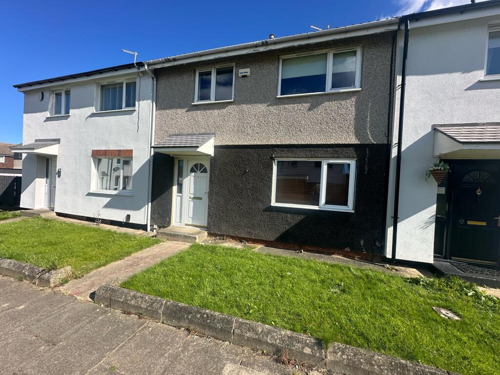2-bed terraced on Chathill Walk, Middlesbrough, TS7, £70,000