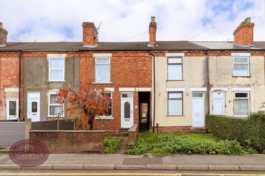 2-bed terraced on Portland Road, Selston, Nottingham, NG16, £120,000