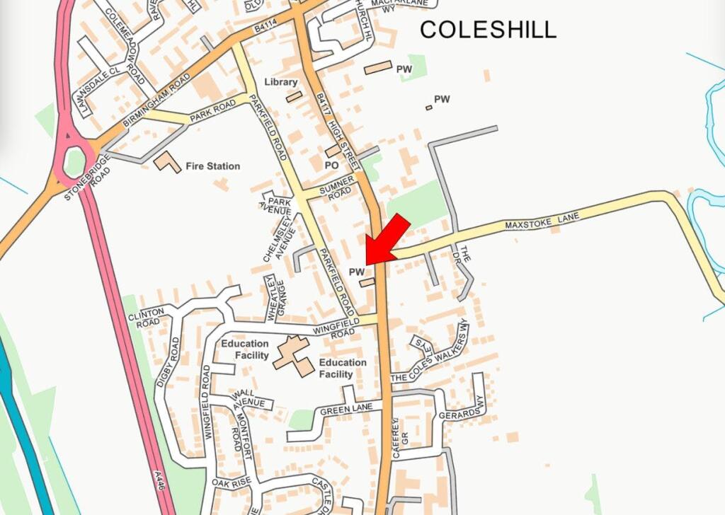 Coleshill Hotel - Location Map.JPG