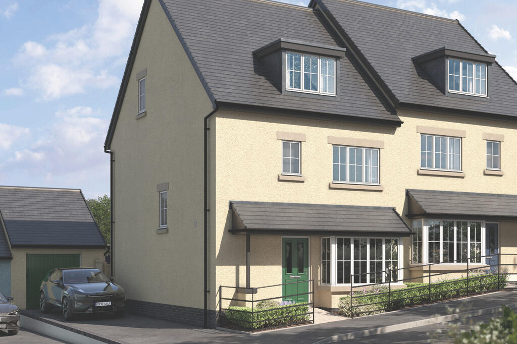 4-bed semi-detached on Sherford, 
Devon,
PL9, £425,000