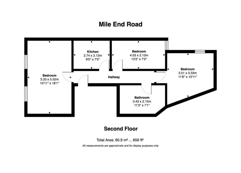 3 bedroom flat for rent