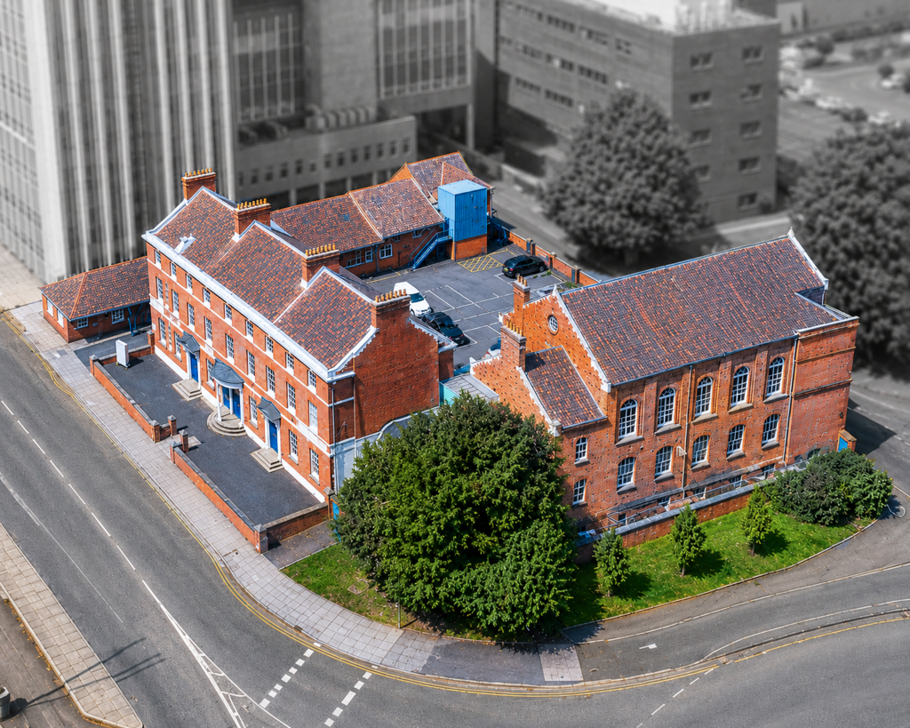 Top side view of Humberstone Business Centre