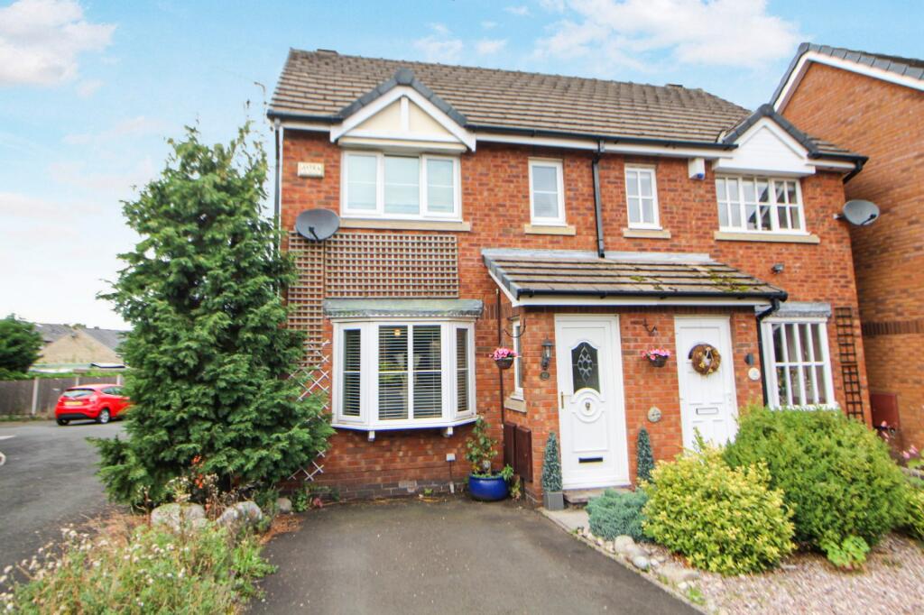 2-bed semi-detached on Langley Court, Hadfield, Glossop, Derbyshire, SK13, £235,000
